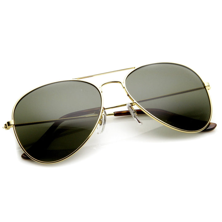 Classic Metal Military Aviator Sunglasses 1042