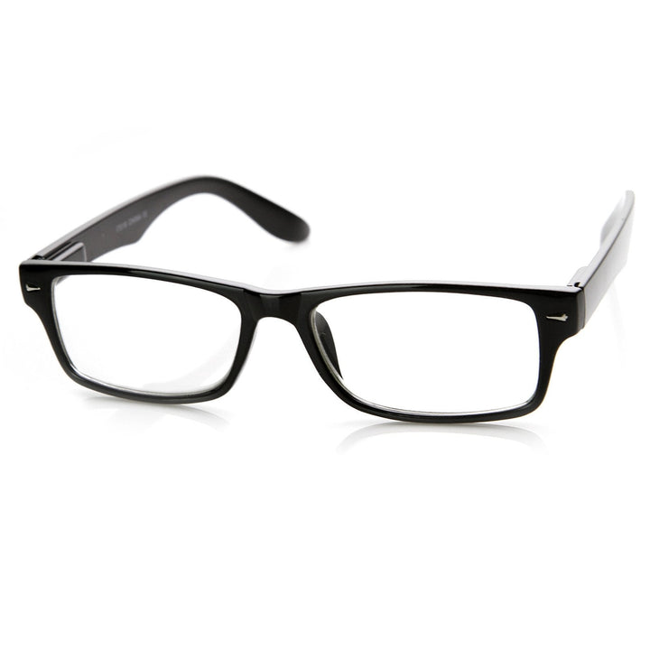 Horned Rim Clear Lens Glasses