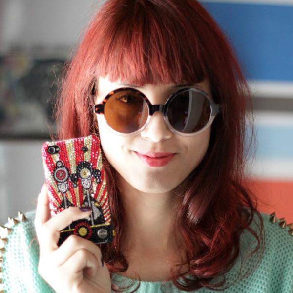 Retro Sleek Large Round Fashion Sunglasses 8704