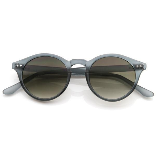Vintage Inspired Key Hole Round Spectacles P3 Sunglasses 7055