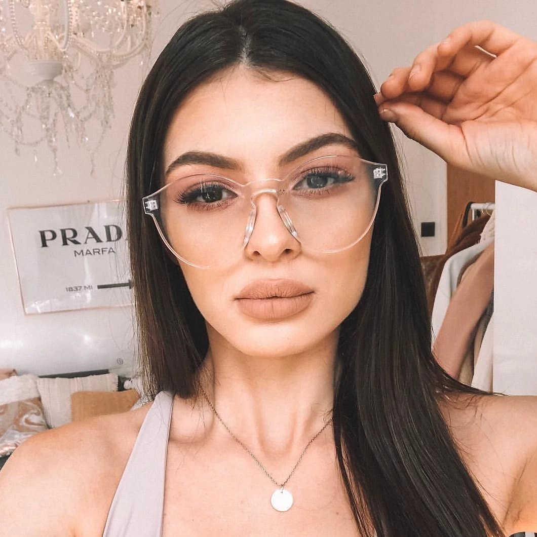 Mono Block Rimless PC Color Tone Lens Sunglasses A555