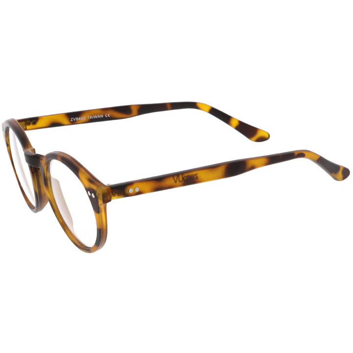 Vintage European Clear Lens Small Round Glasses 8403