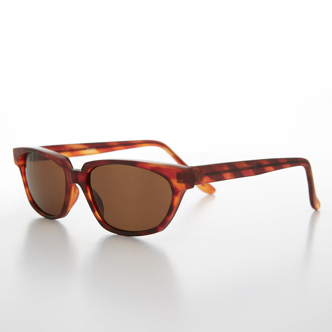 Rectangular Horn Rim Unisex Vintage Sunglass - Abbot