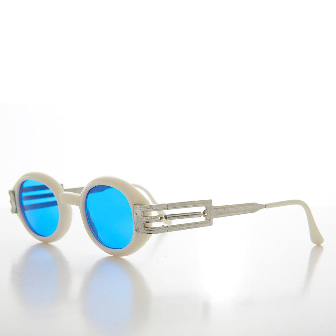 Industrial Oval 90s Vintage Sunglasses - Alavian