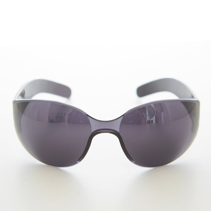 Futuristic Goggle Wrap Around Sunglasses - Blast