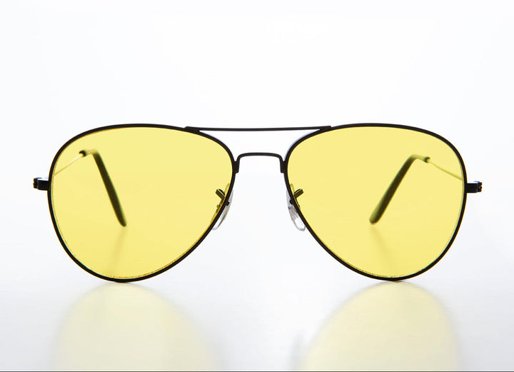 Classic Yellow Lens Pilot Sunglasses - Buck