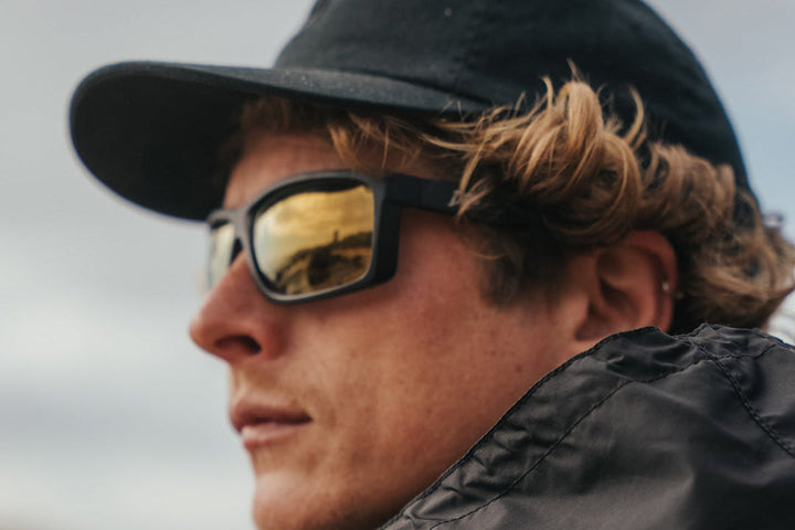 Breach - Matte Black - 24K Gold Polarized ANSI Z87+