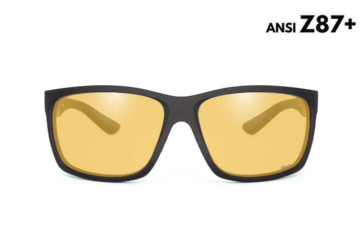 Breach - Matte Black - HD Night Yellow ANSI Z87+
