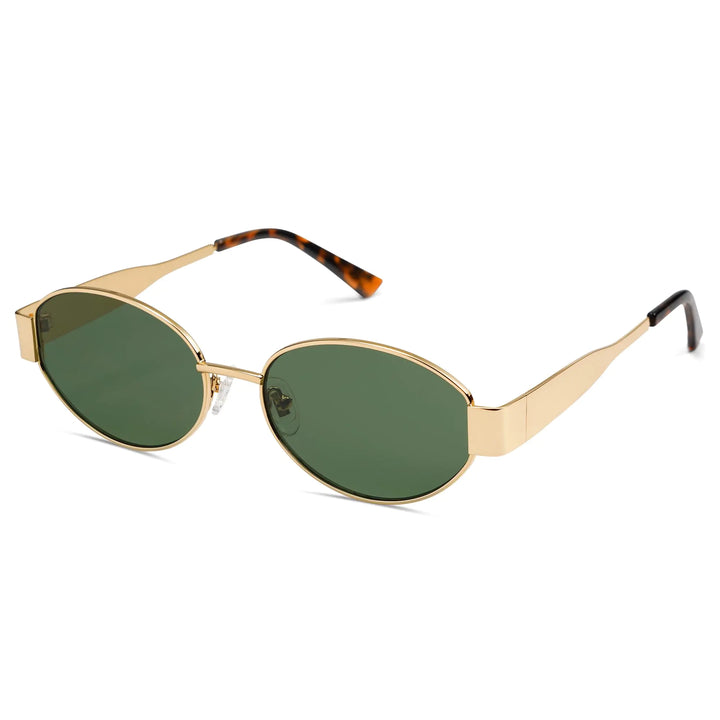 Retro Oval Sunglasses with UV400 Protection