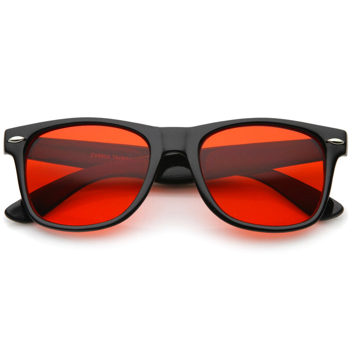 Limited Edition Color Tinted Lens Horned Rim Sunglasses 8803