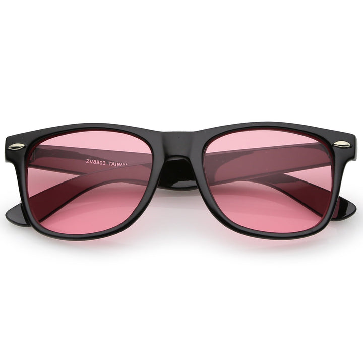 Limited Edition Color Tinted Lens Horned Rim Sunglasses 8803