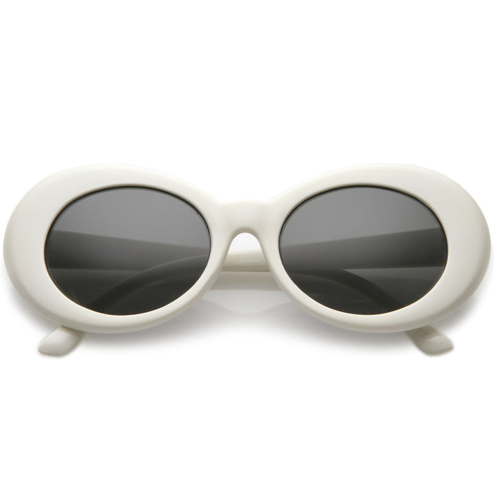 Retro 1990's Fashion Oval Clout Goggle Sunglasses 51mm C381