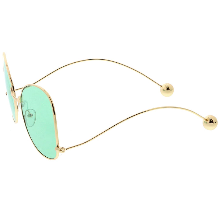Women's Retro Oversize Butterfly Shape Color Tone Lens Sunglasses C443