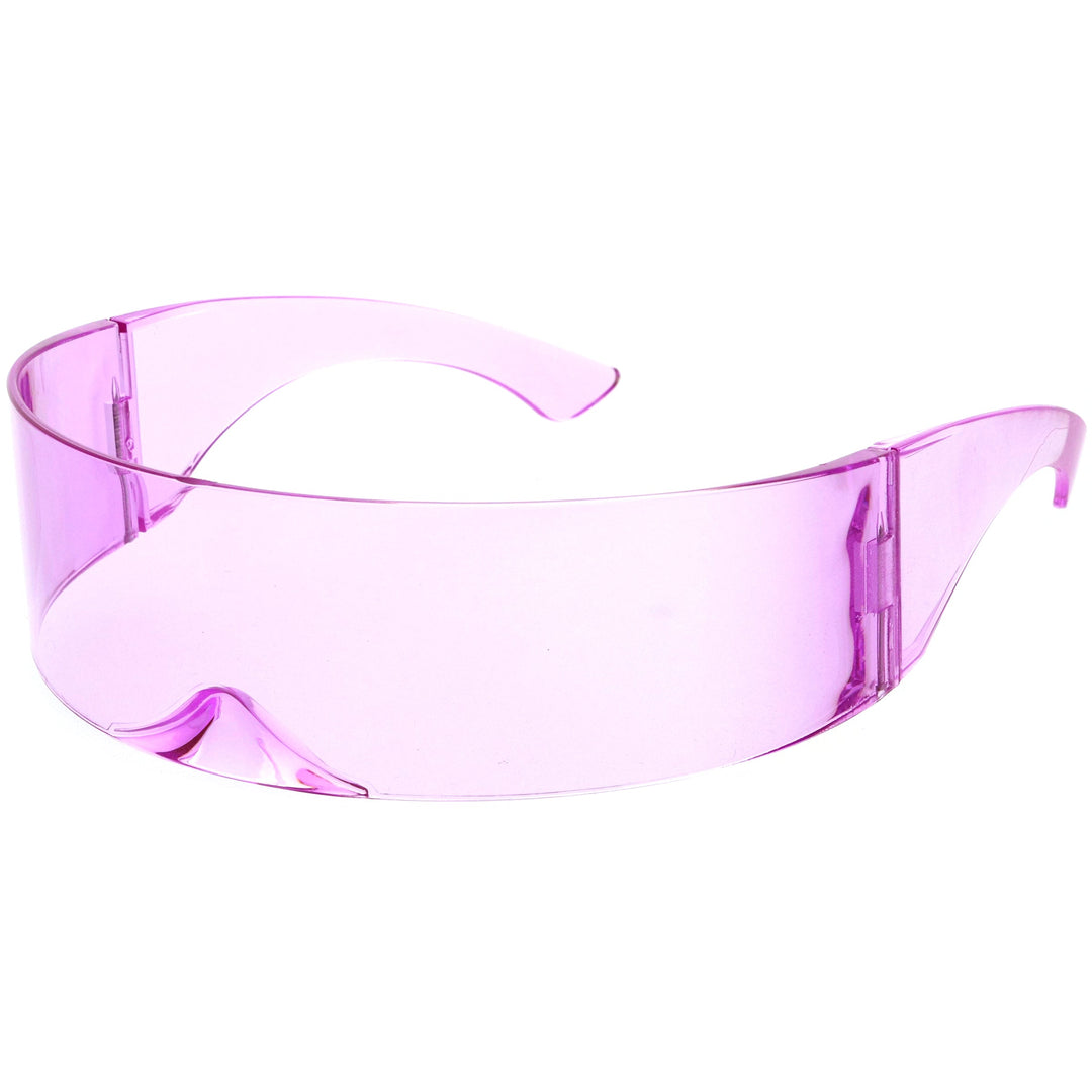 Futuristic Retro Mirror Wrap Around Shield Sunglasses 8762