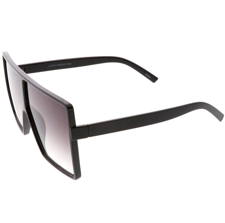 Oversize Retro Modern Futuristic Square Aviator Sunglasses C475