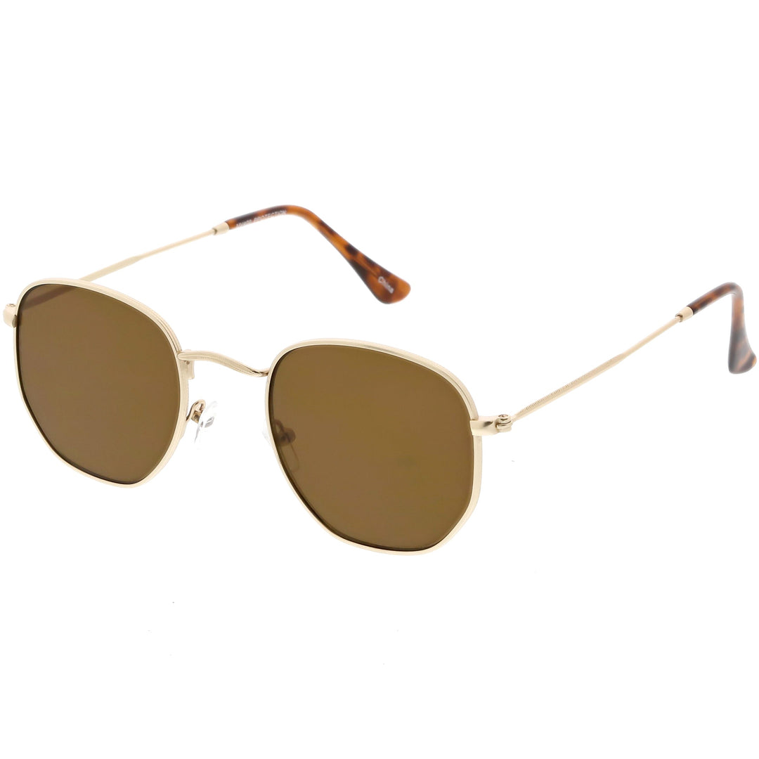 Retro Dapper Indie Modern Flat Geometric Lens Sunglasses C518