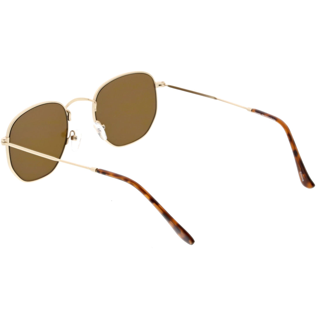 Retro Dapper Indie Modern Flat Geometric Lens Sunglasses C518