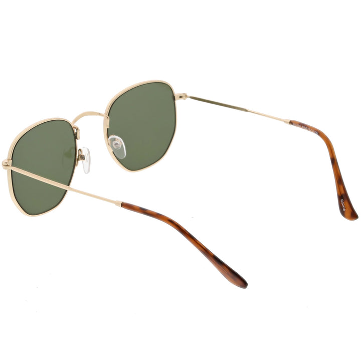 Retro Dapper Indie Modern Flat Geometric Lens Sunglasses C518