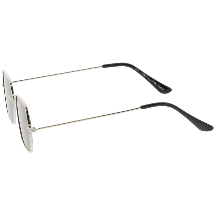 Ultra Slim Metal Hexagon Geometric Sunglasses C633