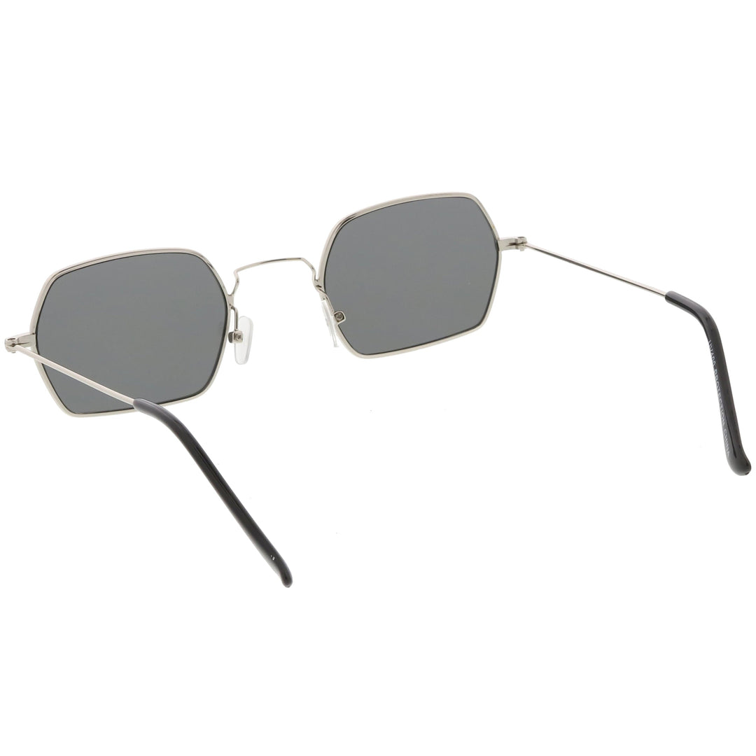 Ultra Slim Metal Hexagon Geometric Sunglasses C633
