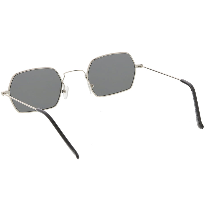 Ultra Slim Metal Hexagon Geometric Sunglasses C633