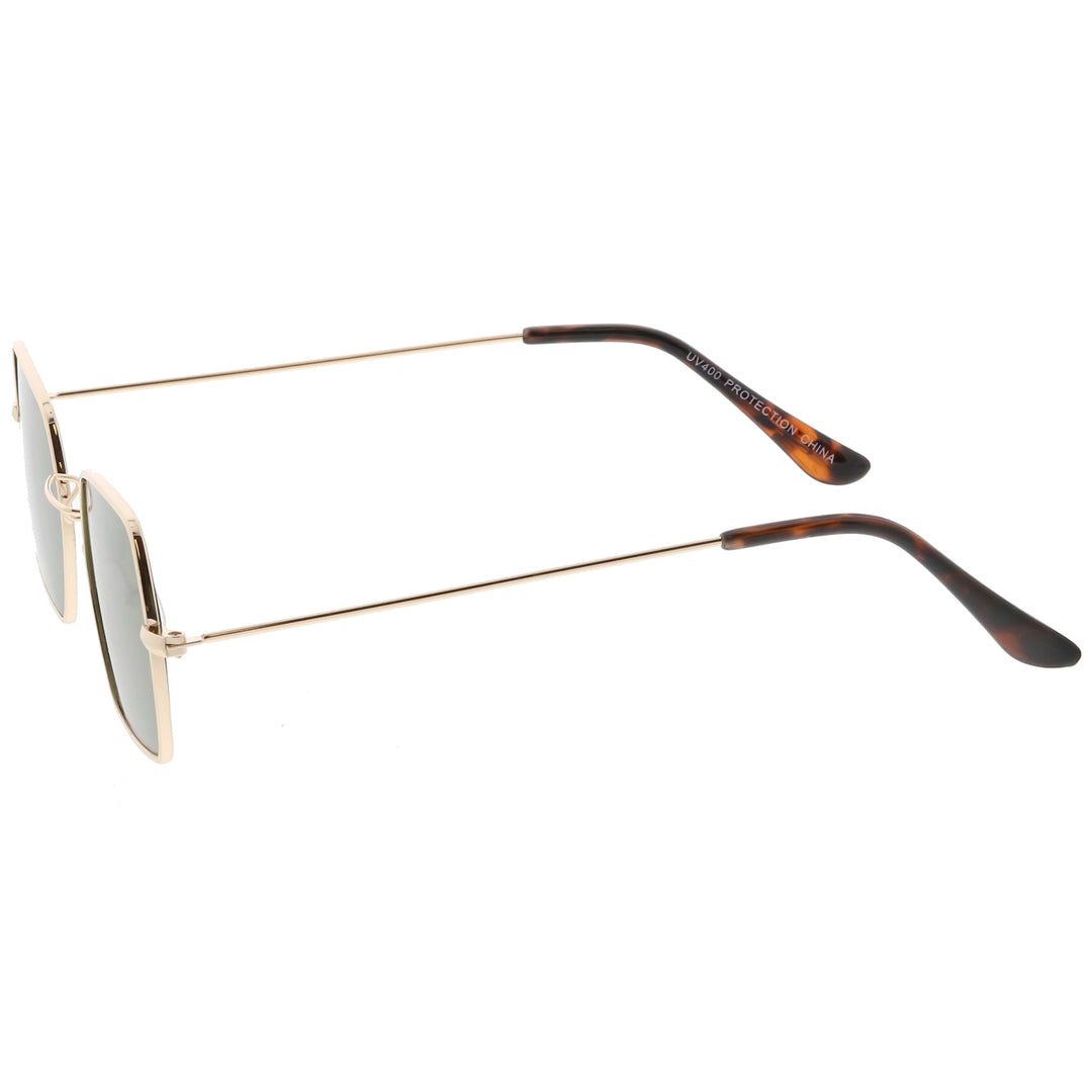 Ultra Slim Metal Hexagon Geometric Sunglasses C633