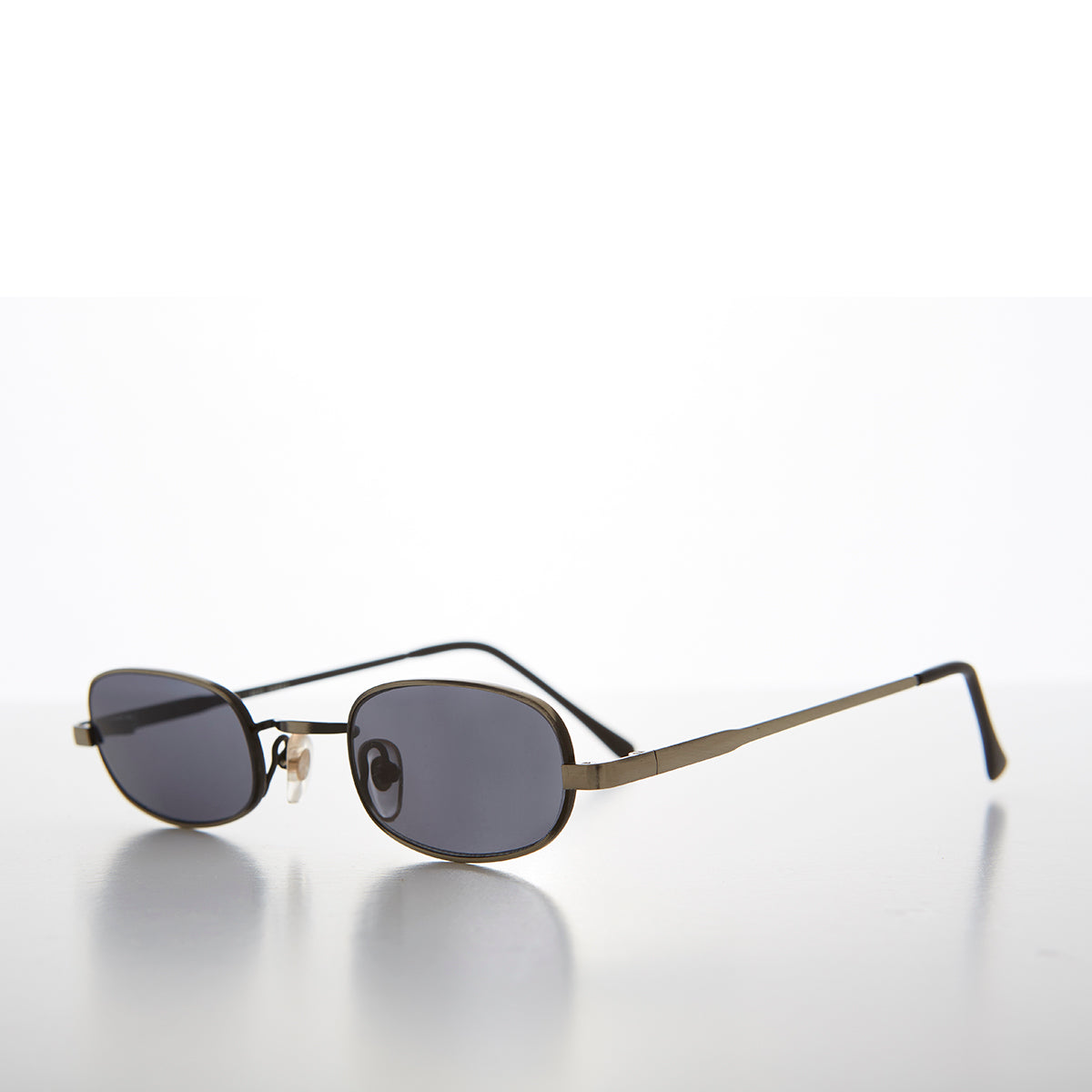 Tiny Half Frame Rectangular 90s Vintage Sunglass - Carson – spare-specs.com