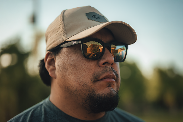Cabana XL - Matte Black - 24k Gold Polarized