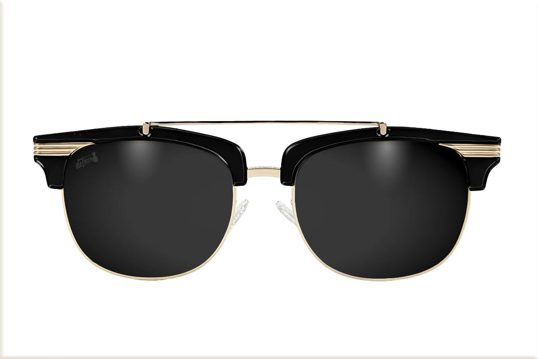 Gloss Black Gold - Jet Black Lens Polarized - Castaway