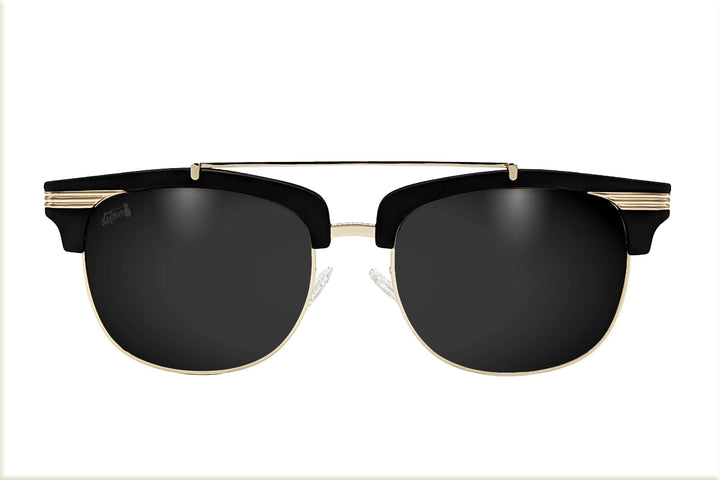 Matte Black Gold - Jet Black Lens Polarized - Castaway