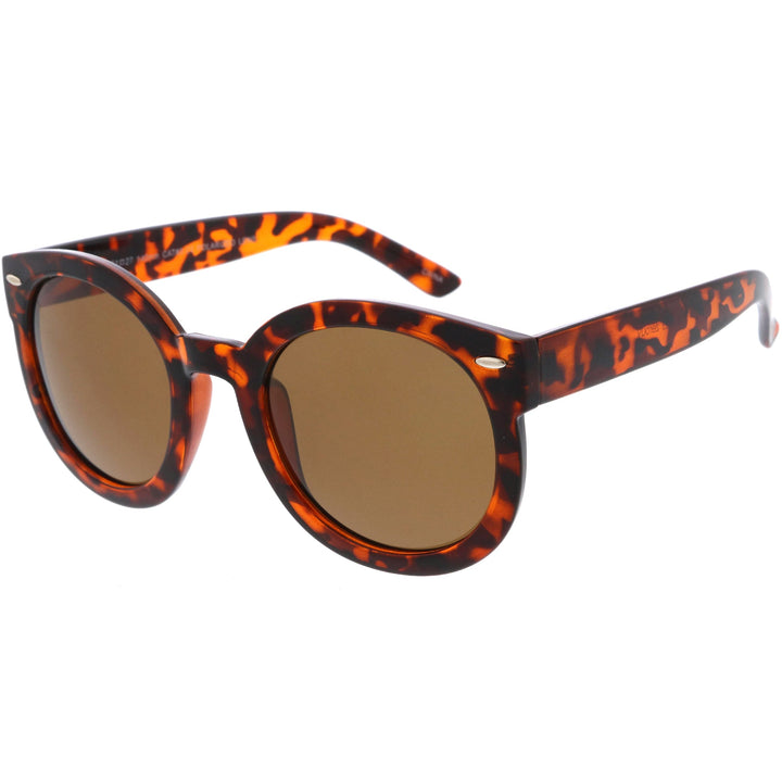 Womens Designer Round Oversize Retro Fashion Sunglasses 8623