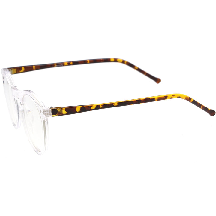 Retro P3 Shaped Clear Lens Blue Light Blocking Glasses D158
