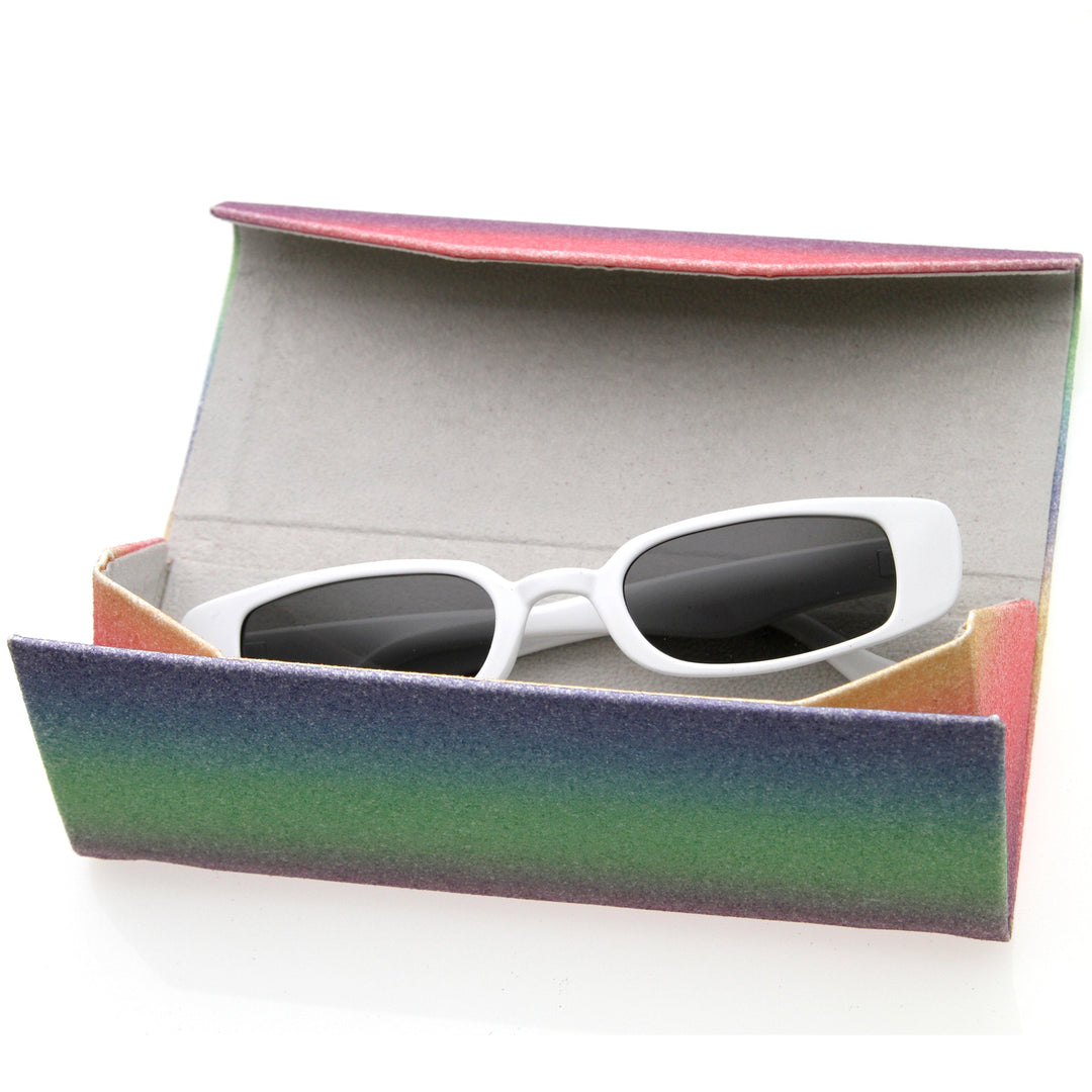Glitter Rainbow Foldable Eyeglass Case