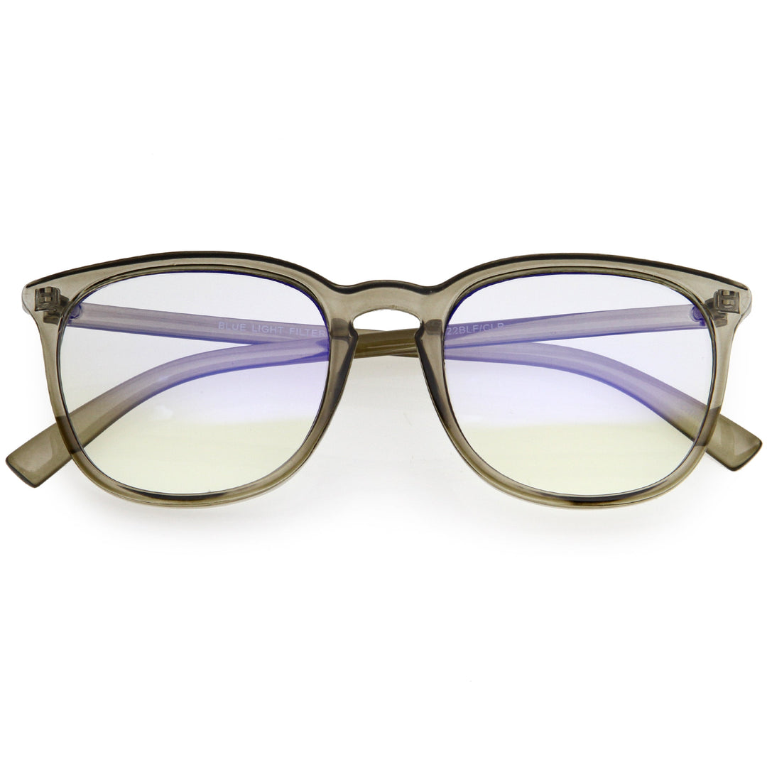 Anti Blue Light Blocking Horn Rimmed Computer Glasses