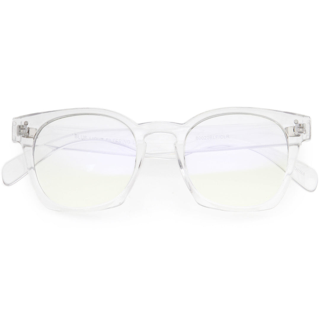 Blue Light Filtering Horn Rimmed Square Computer Glasses