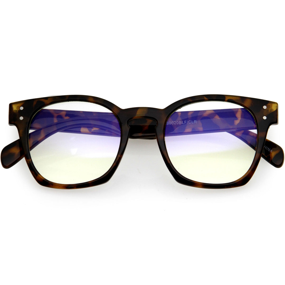 Blue Light Filtering Horn Rimmed Square Computer Glasses