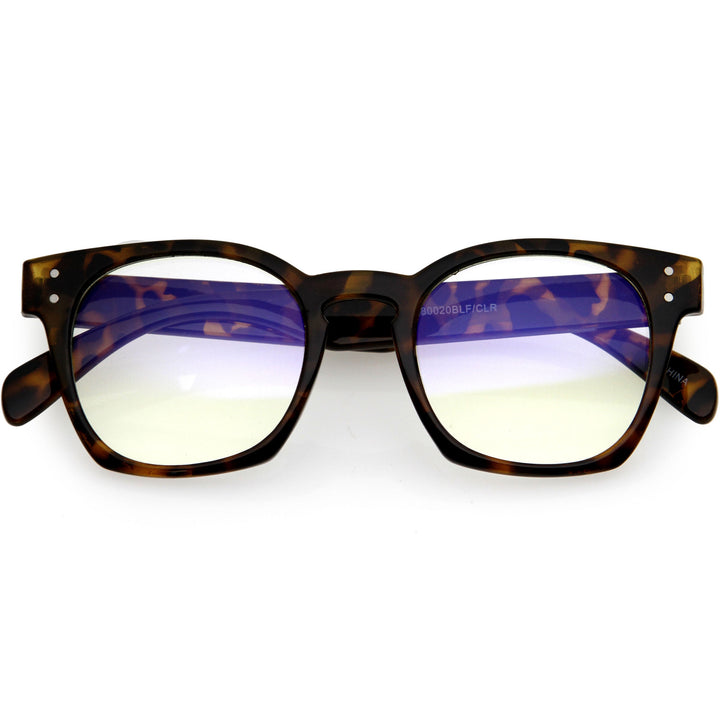 Blue Light Filtering Horn Rimmed Square Computer Glasses