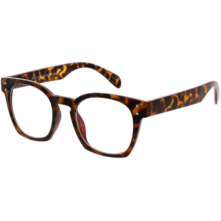 Blue Light Filtering Horn Rimmed Square Computer Glasses