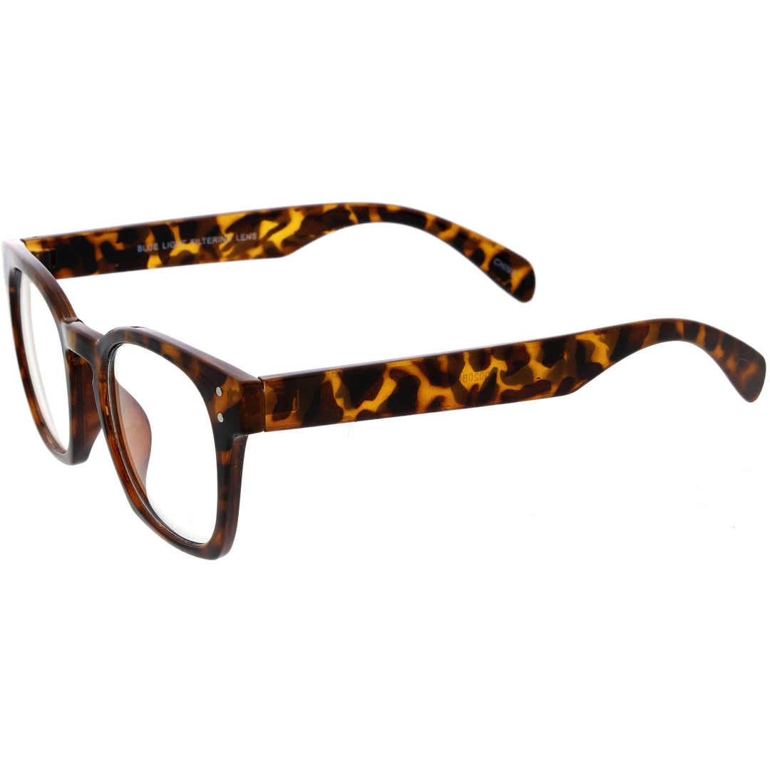 Blue Light Filtering Horn Rimmed Square Computer Glasses