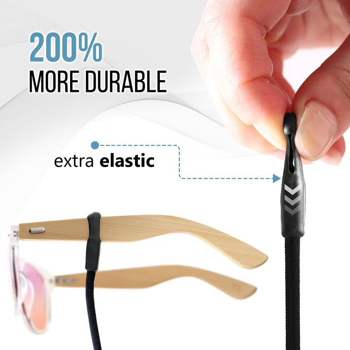 4-Pcs Black Adjustable Eyeglass String Holder Strap - 27 inch Long