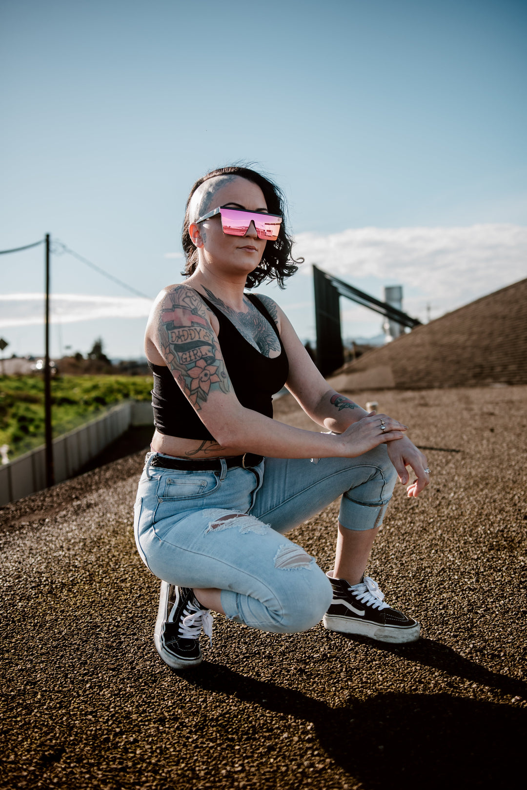 Afterhour gloss black frame/spectrum lens