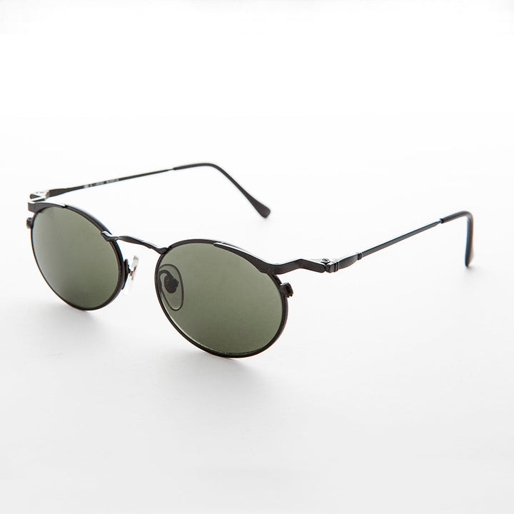 Oval Punk Grunge Steampunk Vintage Sunglass - Dieselgoth