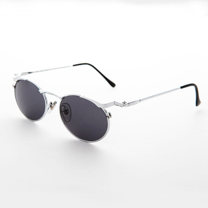 Oval Punk Grunge Steampunk Vintage Sunglass - Dieselgoth