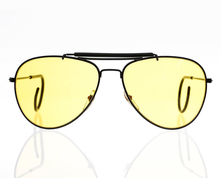 Yellow Lens Aviator Sunglasses with Cable Temples - Digby