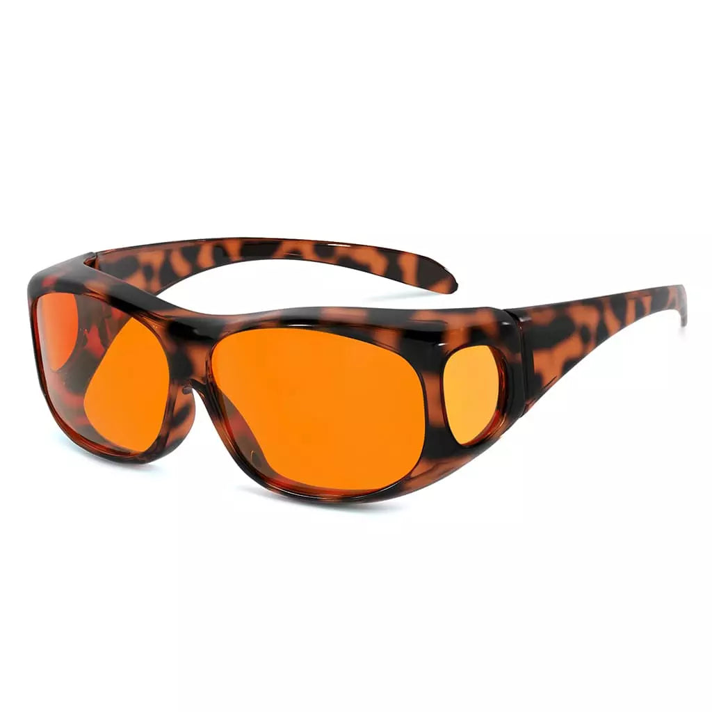 Blue Light Blocking Fitover Glasses Orange Sleeping Eyeglasses DSXM1806