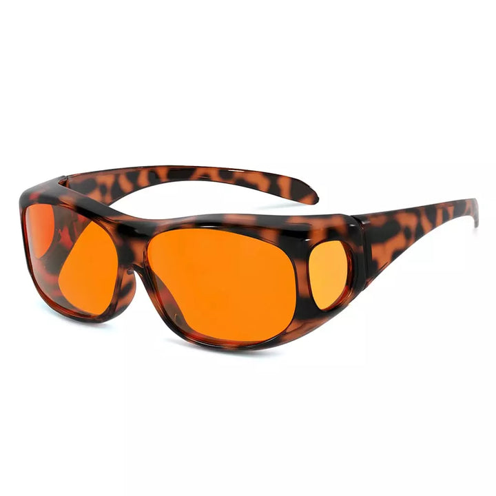 Blue Light Blocking Fitover Glasses Orange Sleeping Eyeglasses DSXM1806