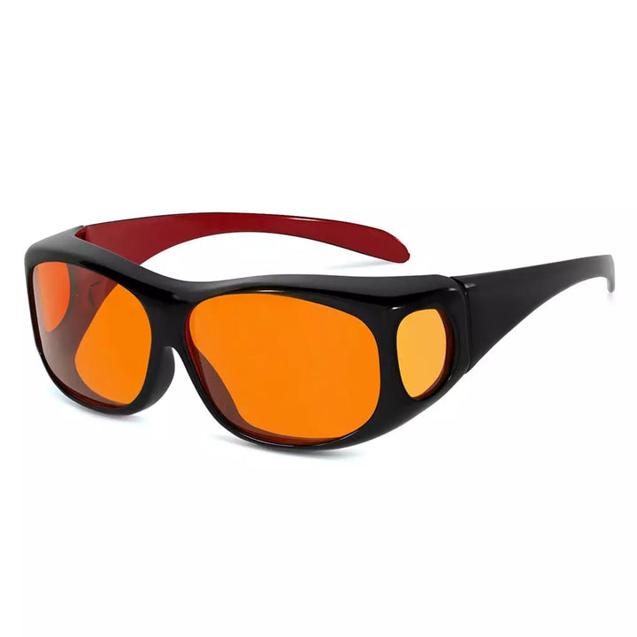 Blue Light Blocking Fitover Glasses Orange Sleeping Eyeglasses DSXM1806