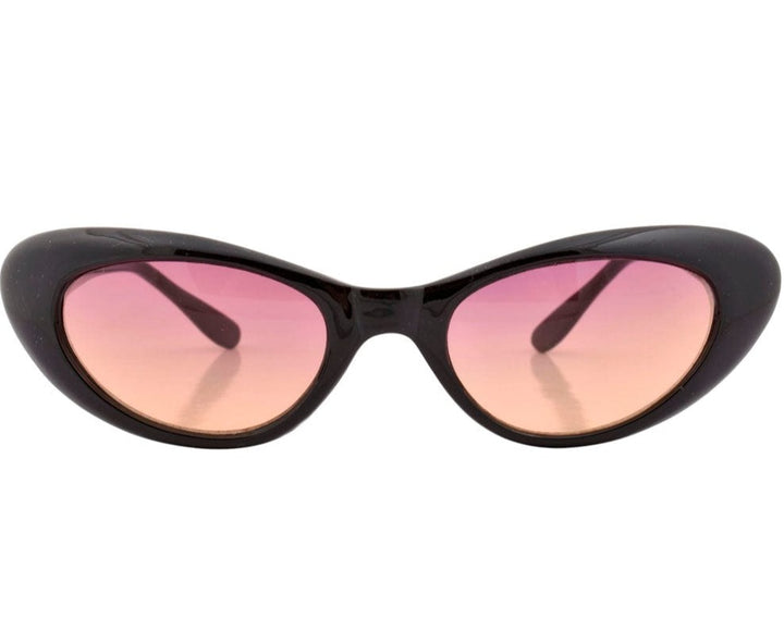 Gafas de sol estilo ojo de gato Emkay en negro/atardecer