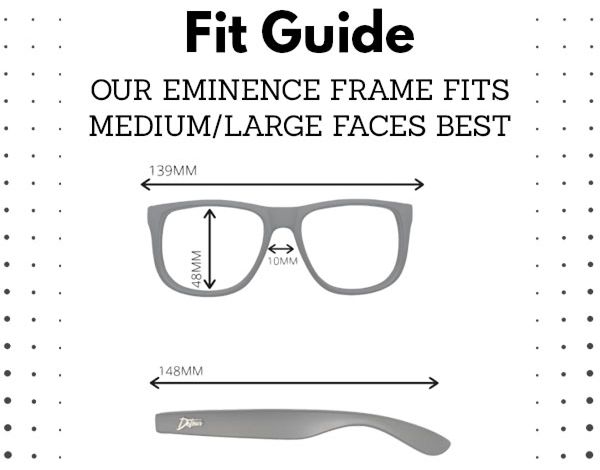 Eminence - Clean Black- Deep Blue Lens Polarized