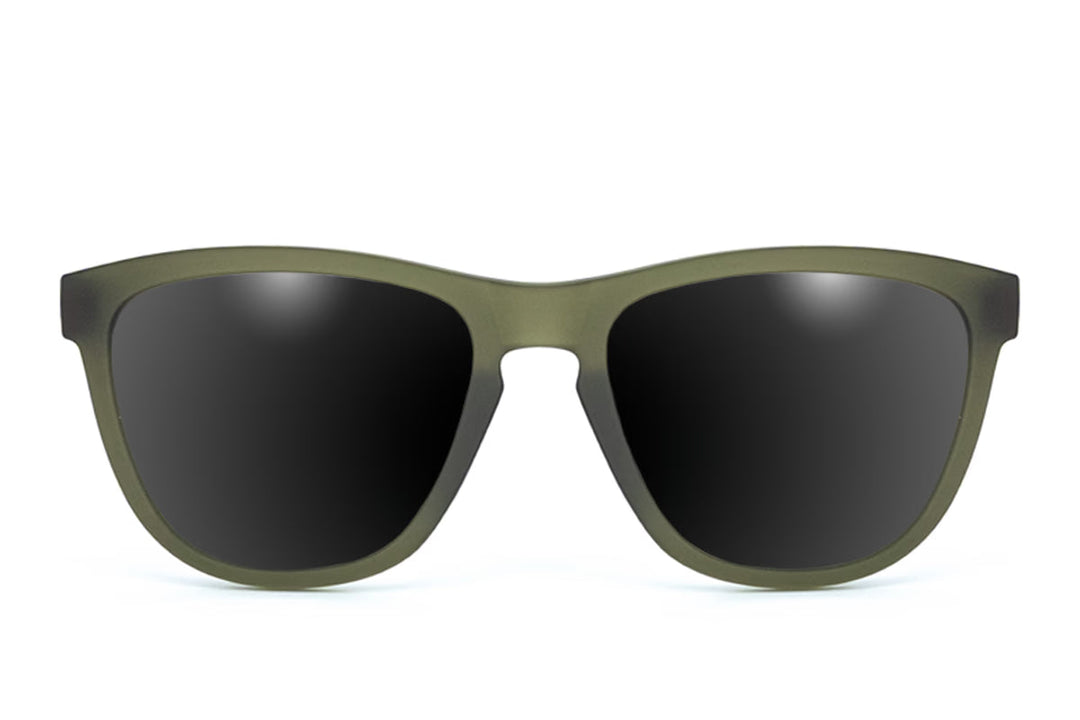 Frosted Forest Green - Jet Black Lens Polarized - Essentials